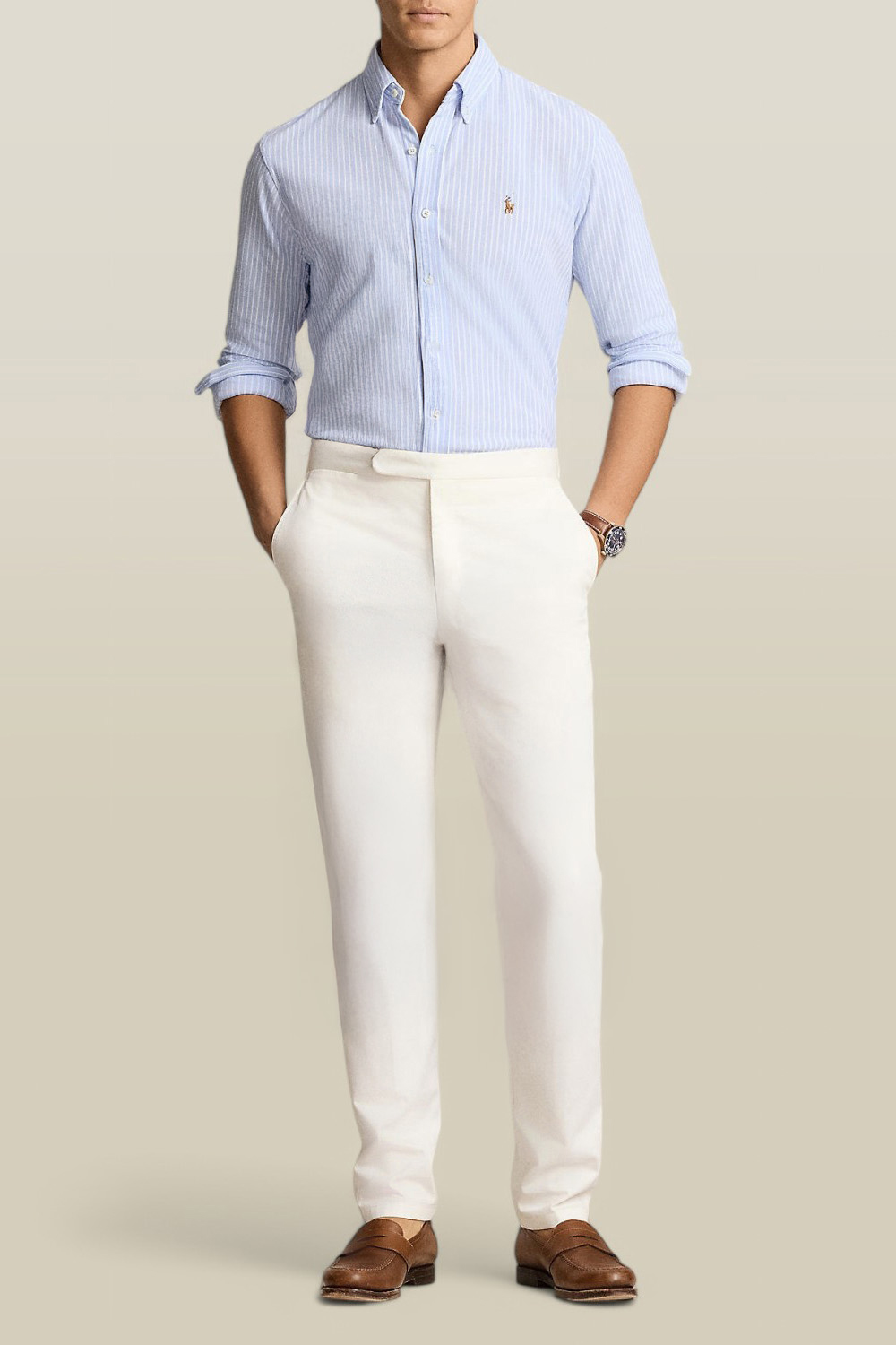 תמונת כל הלוק של חולצת כפתורים POLO RALPH LAUREN